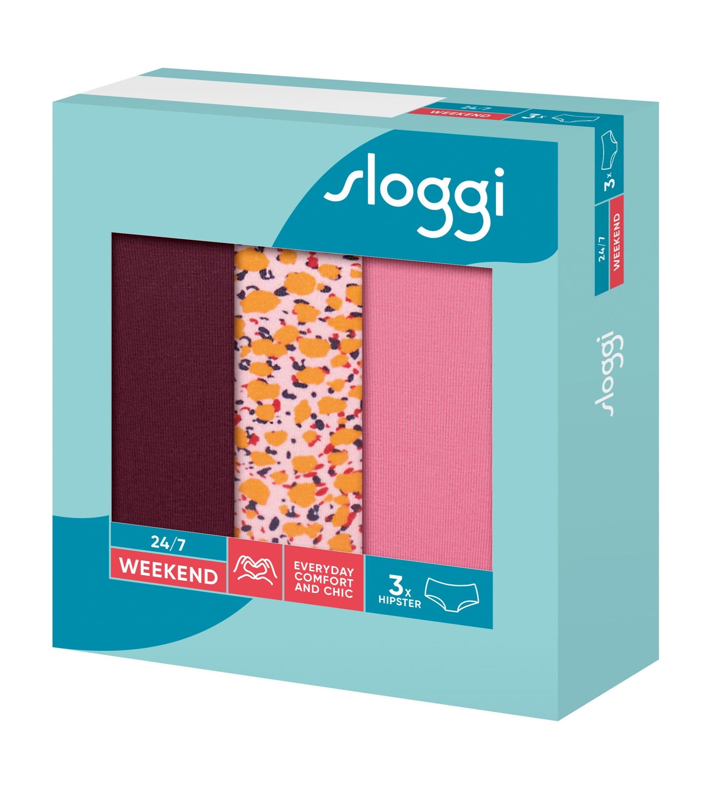 sloggi 24/7 Weekend Hipster 3-Pack