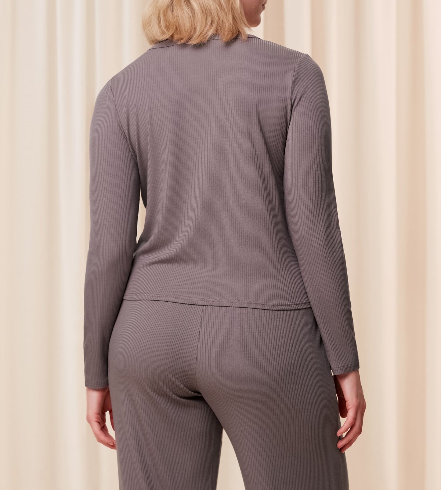 Natural Spotlight Rib Cardigan