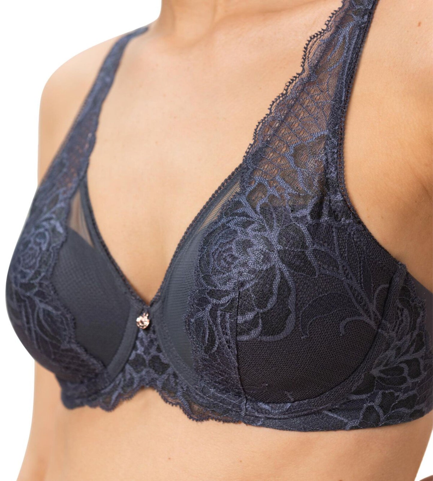 Wild Peony Florale Plunge Bra
