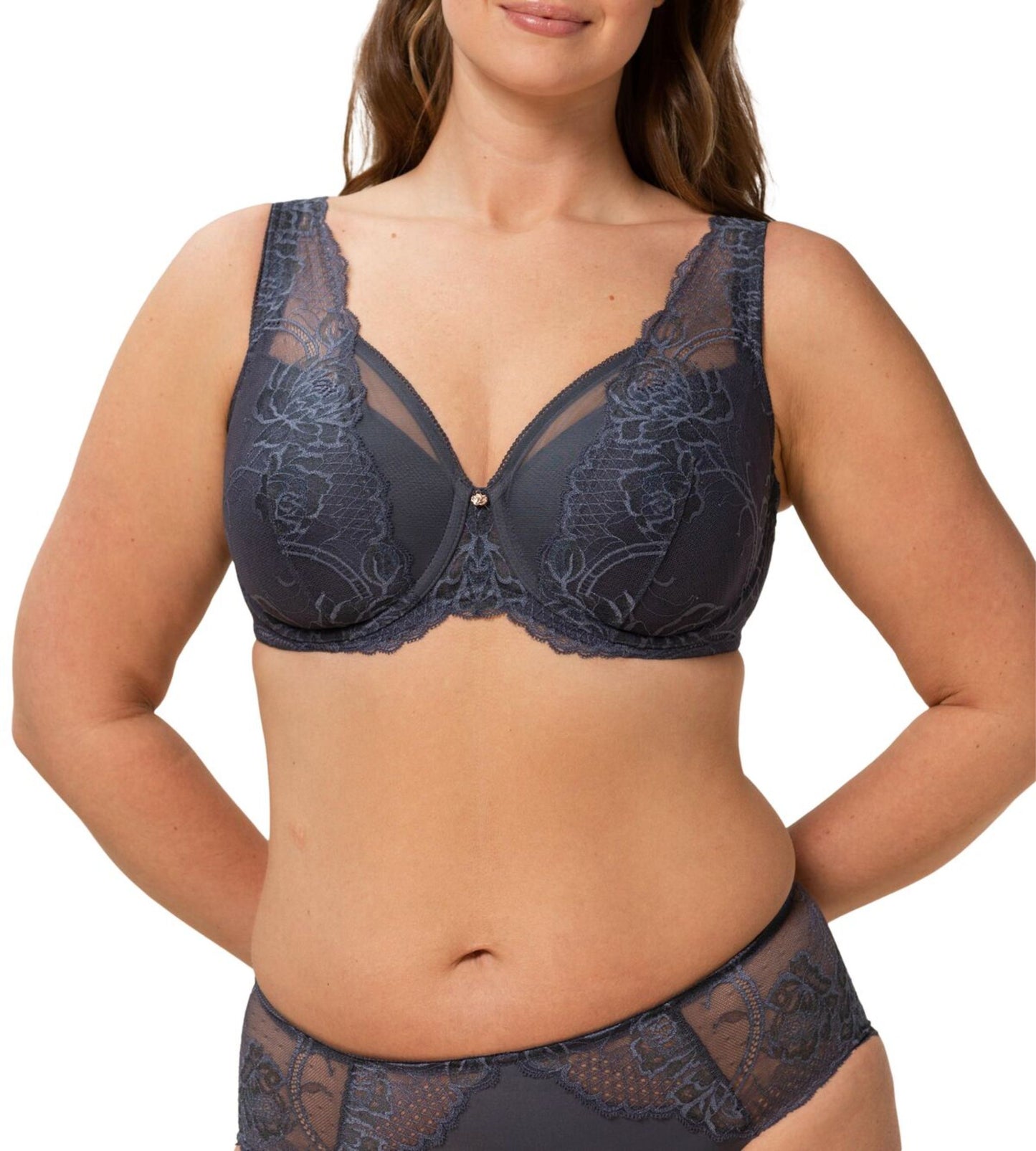 Wild Peony Florale Plunge Bra