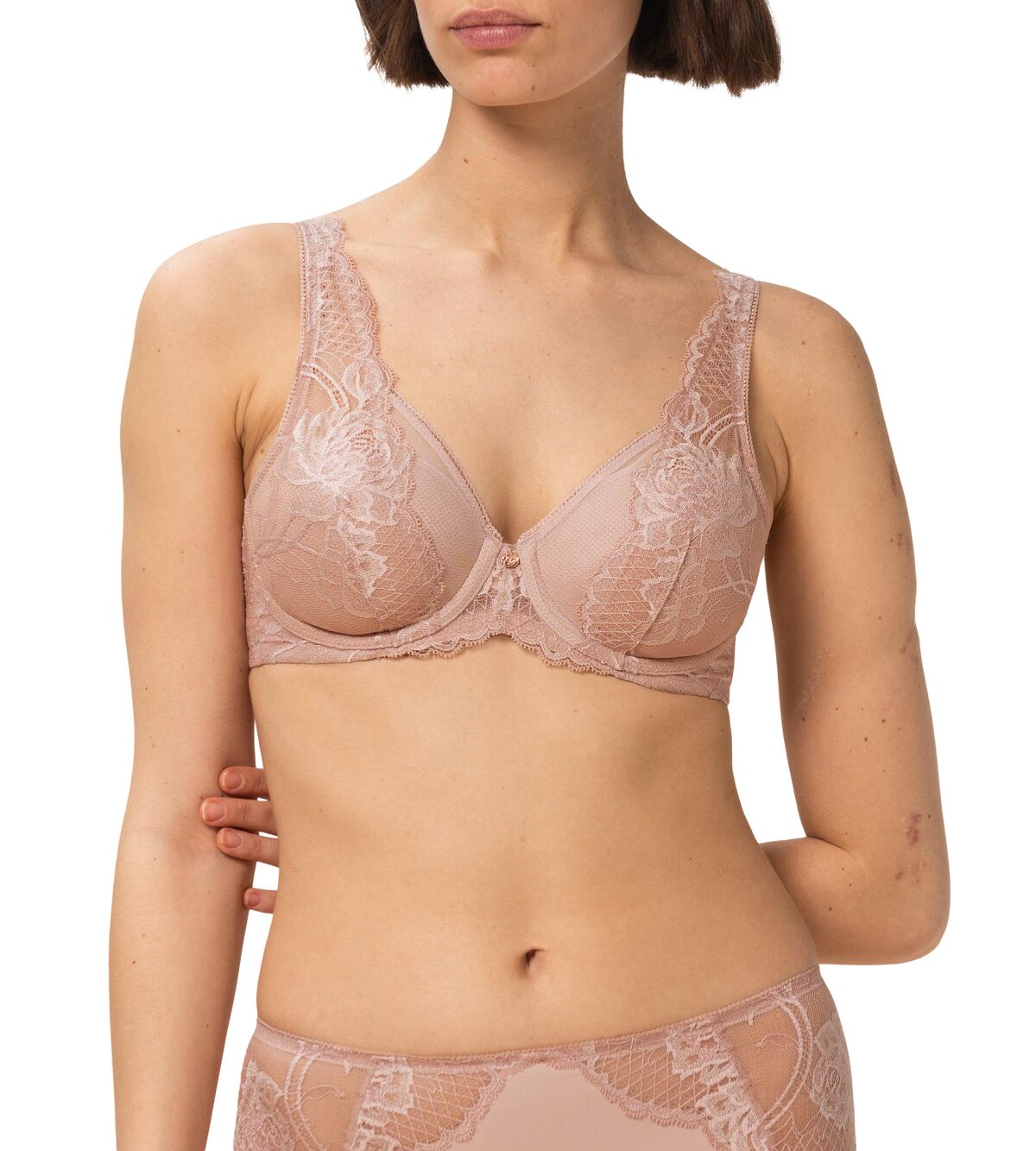 Wild Peony Florale Plunge Bra