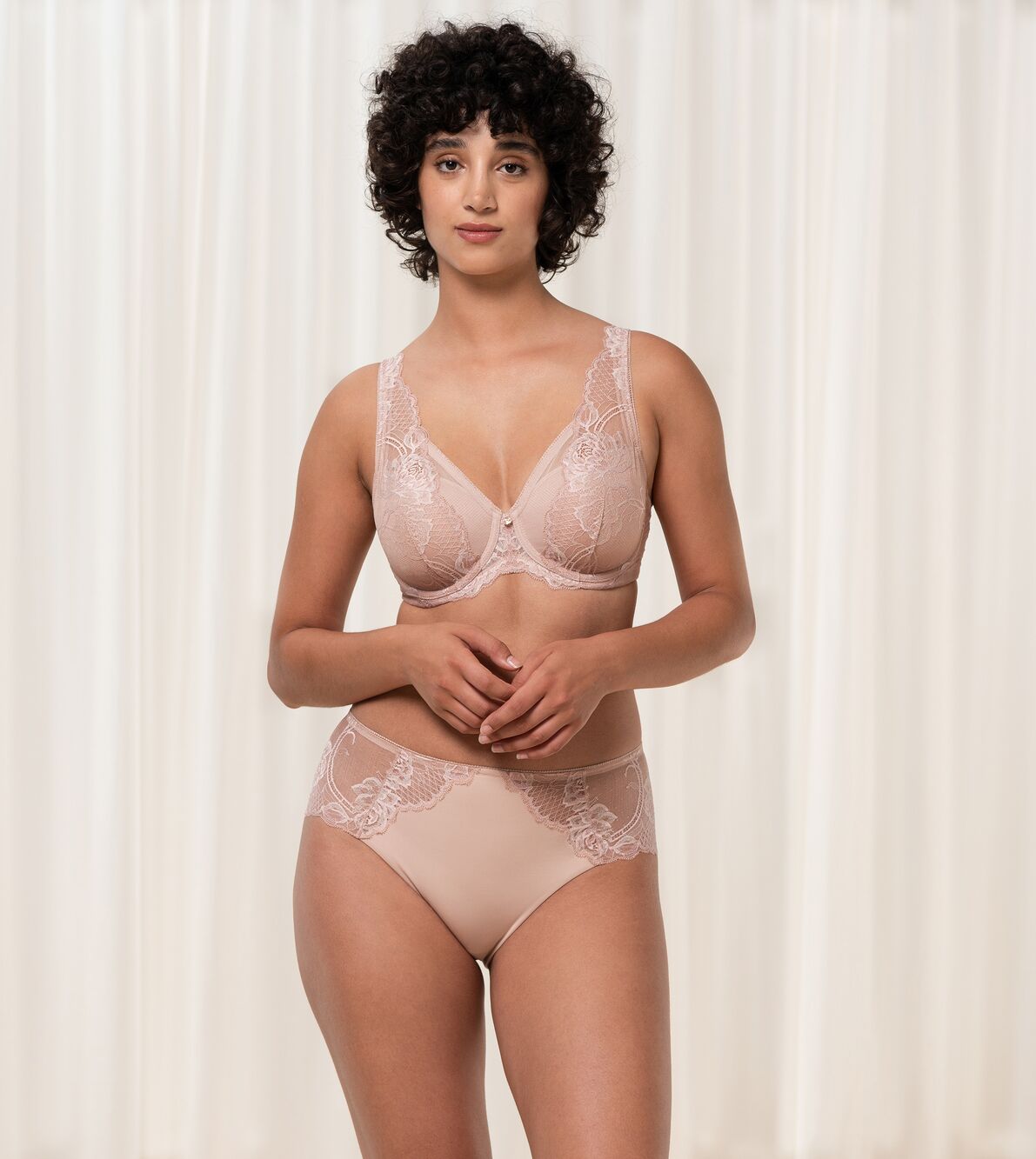 Wild Peony Florale Plunge Bra