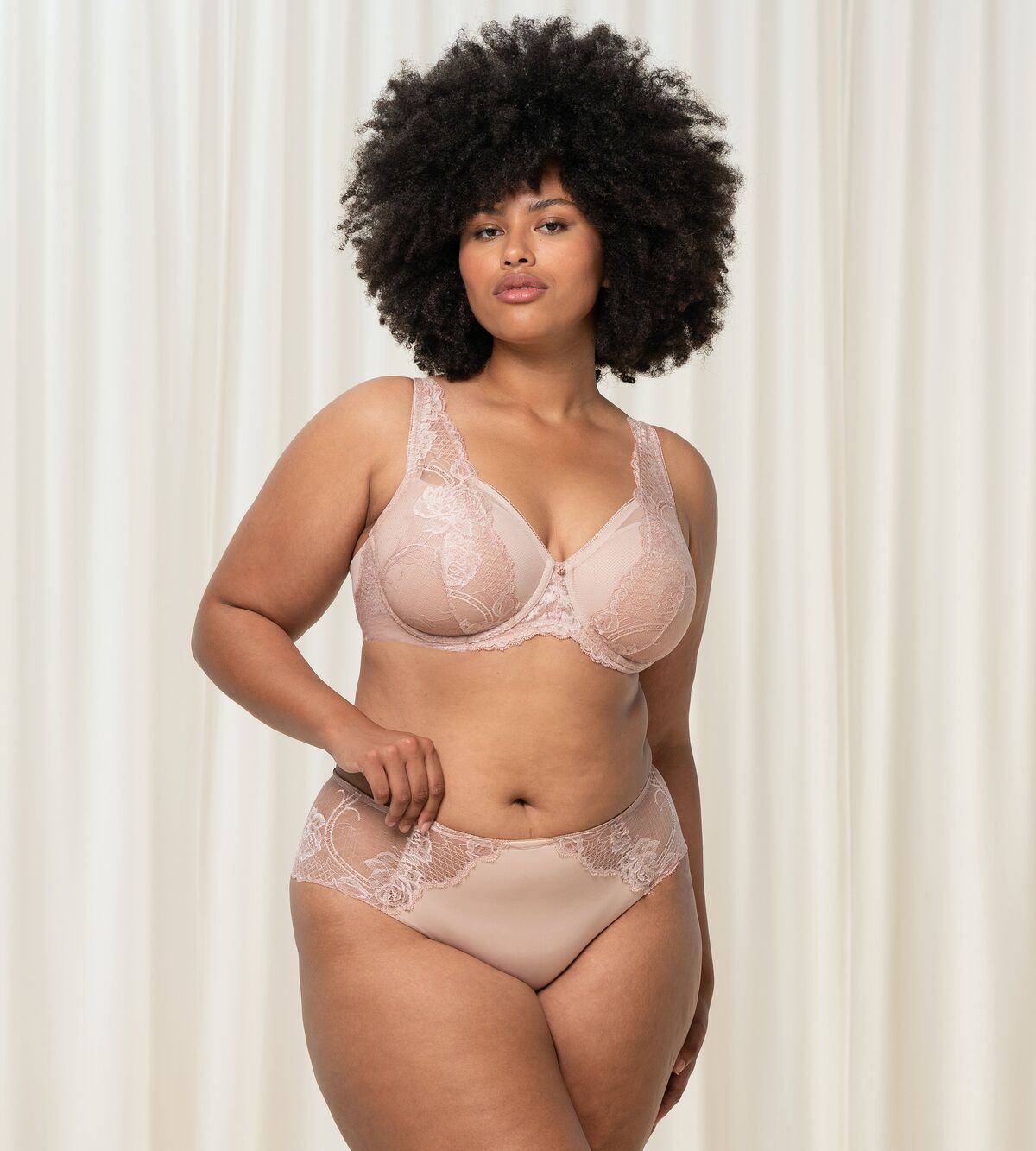 Wild Peony Florale Plunge Bra
