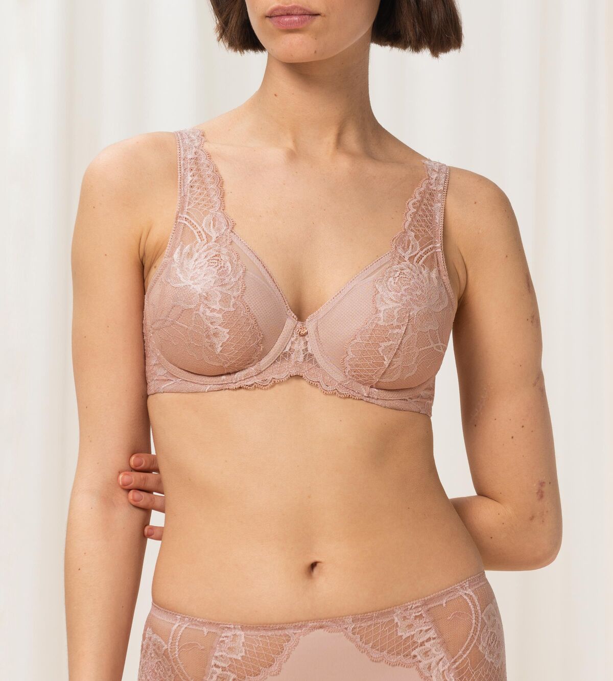 Wild Peony Florale Plunge Bra