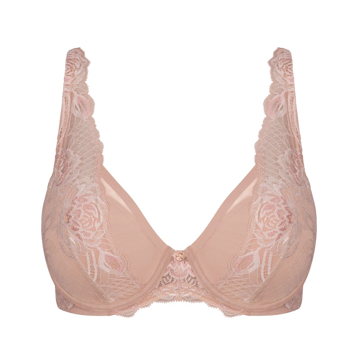 Wild Peony Florale Plunge Bra