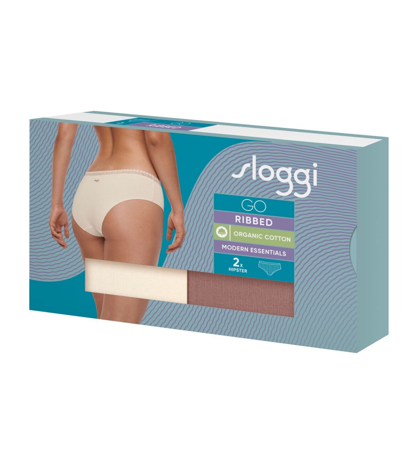 sloggi GO Ribbed Hipster 2-Pack