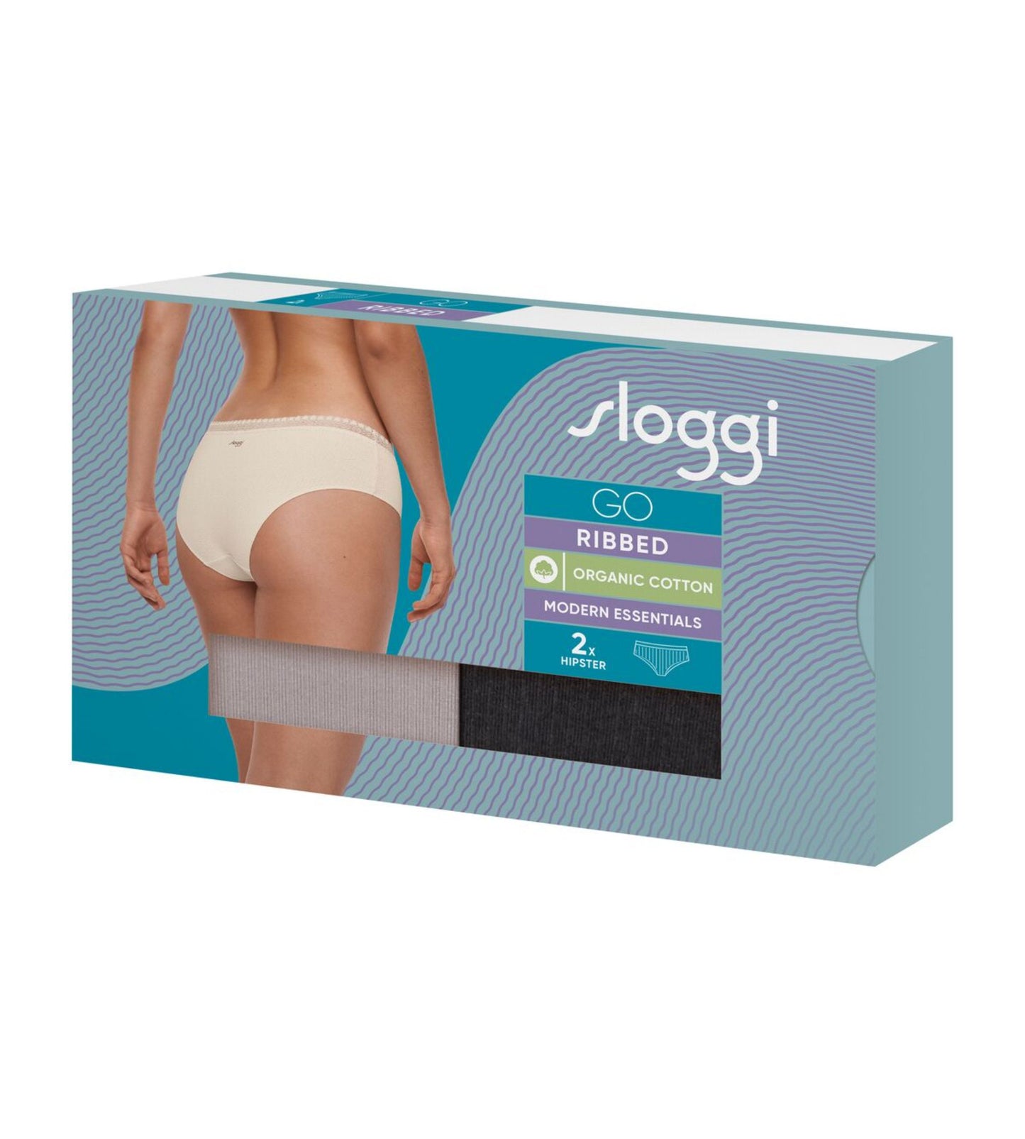 sloggi GO Ribbed Hipster 2-Pack