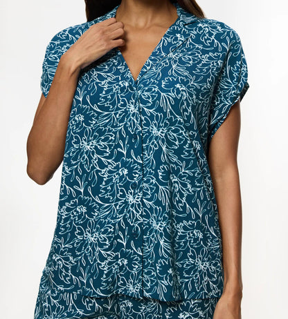Boyfriend Fit Sea Blue Light Combination