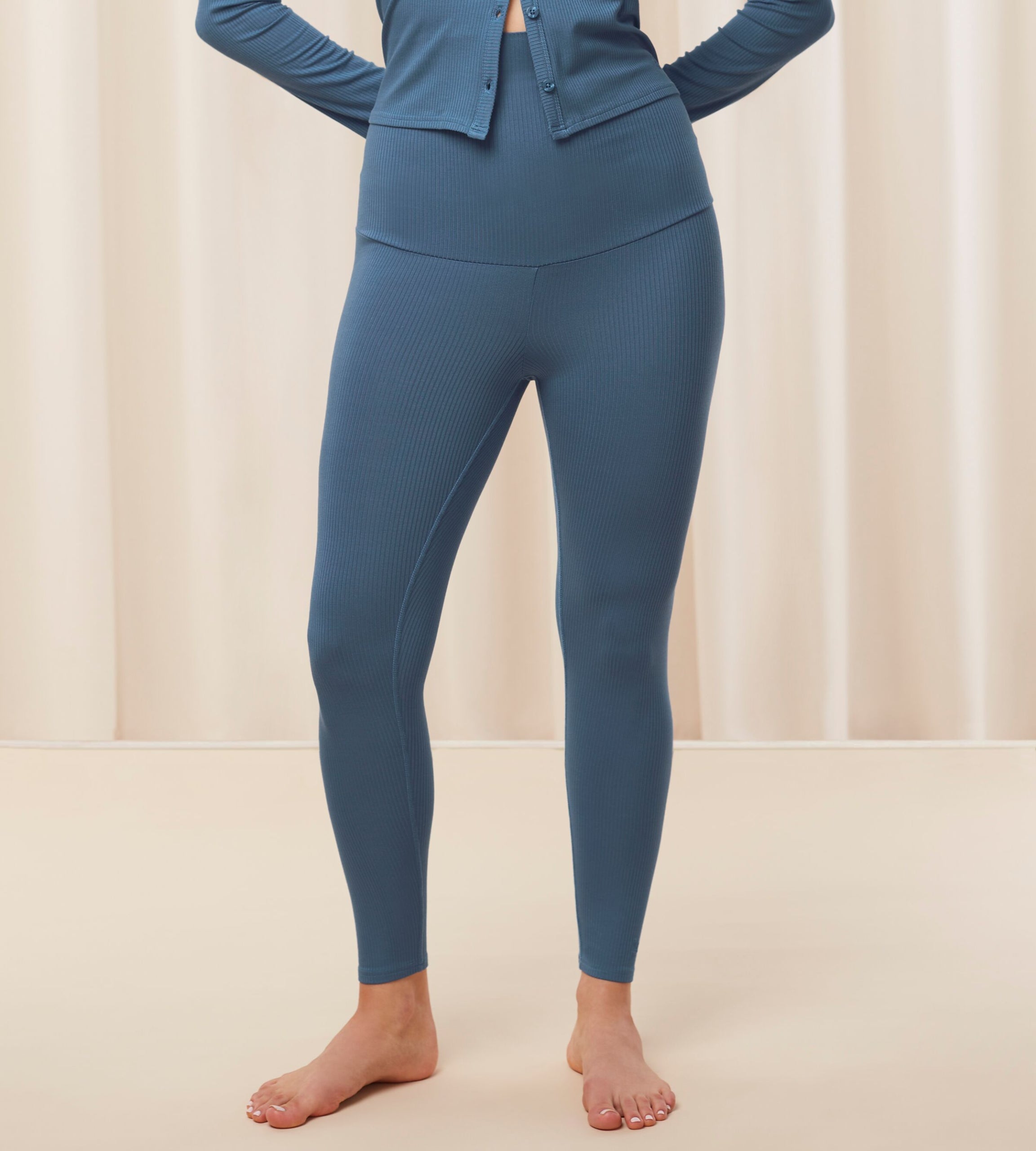 Natural Spotlight Rib Comfort Stretch Trouser